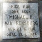 RENSBURG Michael H., van 1915-1937