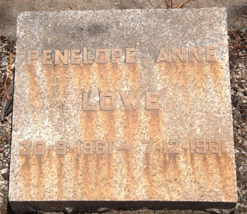 LOWE Penelope Anne 1961-1961