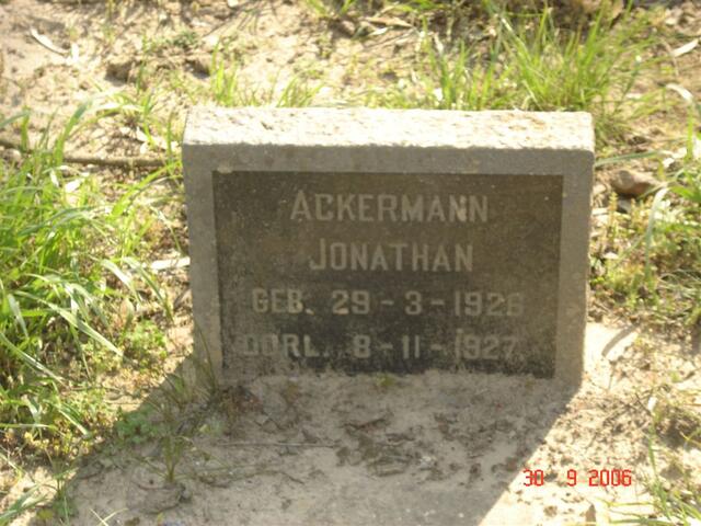 ACKERMANN Jonathan 1926-1927