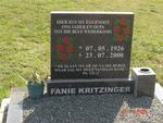 KRITZINGER Fanie 1926-2000