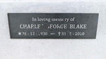 BLAKE Charles George 1930-2020