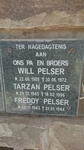 PELSER Will 1905-1972 :: PELSER Tarzan 1945-1996 :: PELSER Freddy 1943-1944