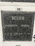 BESTER C.A. 1930-2013 & H.H. 1934-