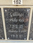 GILLINGS Philip Roy 1947-2017 & Marlene Edith 1956-2017
