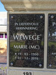 WEWEGE M.C. 1950-2016