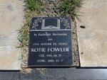 FOWLER Kotie 1941-2003