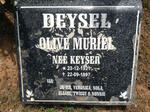 DEYSEL Olive Muriel nee KEYSER 1921-1997