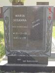 RAVESTEYN Maria Susanna, van nee DORFLING 1937-1977