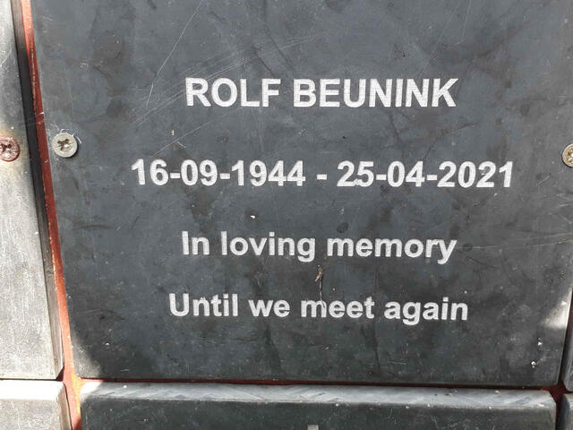 BEUNINK Rolf 1944-2021