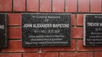 MAPSTONE John Alexander 1932-2020