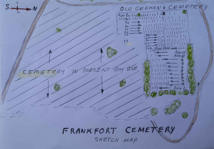 10. Frankfort Cemetery map