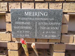 MEIRING Ferdinand Hartzenberg 1923-1991 & Louisa Johanna DE KOCK 1925-2010