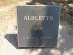 ALBERTYN Janie 1912-1997