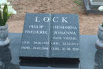 LOCK Philip Frederik 1937-2004 & Hendrina Johanna VISSER      1931-2020