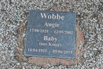 WOBBE Augie 1920-2002 & Baby KOTZÉ 1925-2013