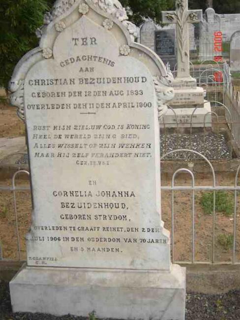 BEZUIDENHOUD Christian 1833-1900 & Cornelia Johanna STRYDOM -1906