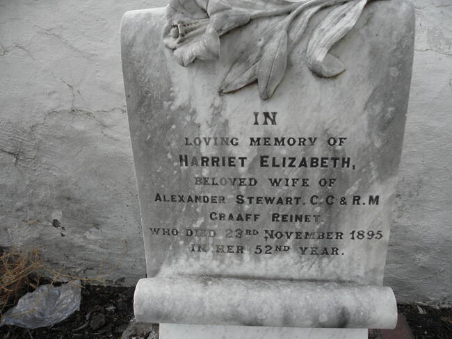 STEWART Harriet Elizabeth -1895
