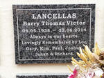 LANCELLAS Barry Thomas Victor 1938-2014