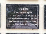KALIS Neville Rodger 1926-2016