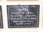 ZATTA Ginetto 1924-2015 & Rita 1933-2000