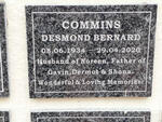 COMMINS Desmond Bernard 1934-2020