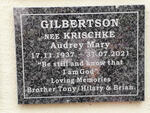 GILBERTSON Audrey Mary nee KRISCHKE 1937-2021