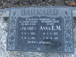 BARNARD Jacobus 1905-1991 & Anna E.M. 1922-2011