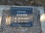 ADAMS Dennis 1951-2015