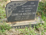 MARAIS Cornelia Magdalena 1935-1988