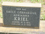 KRIEL Emily Gerhardus Adriaana 1915-1992