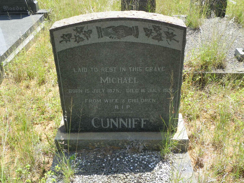 CUNNIFF Michael 1875-1955