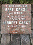 KARST Herbert 1921-2016 & Berti TERÖRDE 1916-2005