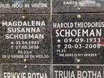 SCHOEMAN Harold Theodorus 1933-2008 & Magdalena Susanna 1933-2020