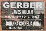 GERBER James William 1940-2022 & Johanna Cornelia 1940-