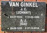 GINKEL J.C., van 1933-1999 & A.J. 1935-2018