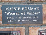 BOSMAN Maisie 1929-2016