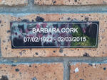 CORK Barbara 1922-2015