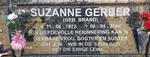 GERBER Suzanne nee BRAND 1972-2004
