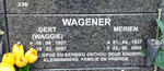 WAGENER Gert 1927-2007 & Merien 1937-2008