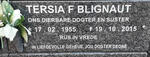 BLIGNAUT Tersia F. 1955-2015