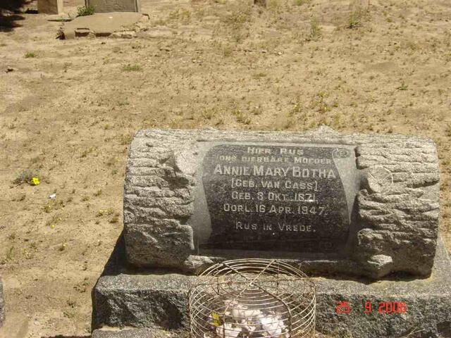 BOTHA Annie Mary nee  VAN GASS 1871-1947