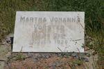 VORSTER Martha Johanna 1926-1926
