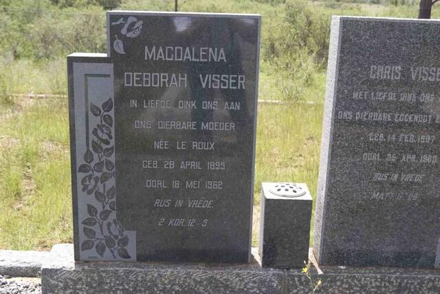 VISSER Magdalena Deborah nee LE ROUX 1895-1962
