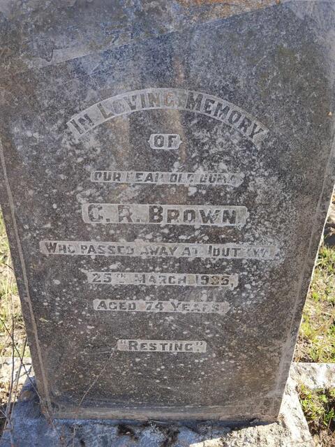 BROWN C.R. -1935