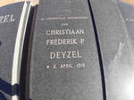 DEYZEL Christiaan Frederik P. 1918-
