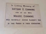 CUMMING Arthur C. & Maude