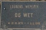 WET Lourens Wepener, de 1875-1948