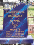 MAPETE Constable Vuyo Howard 1970-1996