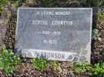 PARSONSON Bertha Cornelia 1890-1970