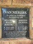 NIEKERK Willem Maas, van 1969-2012 & Amanda 1970-2010